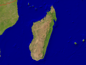 Madagascar Satellite + Borders 1600x1200